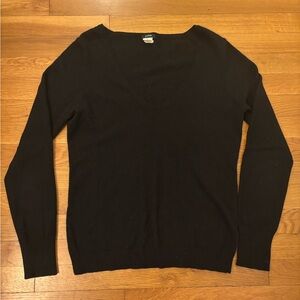 J Crew medium black v neck sweater.